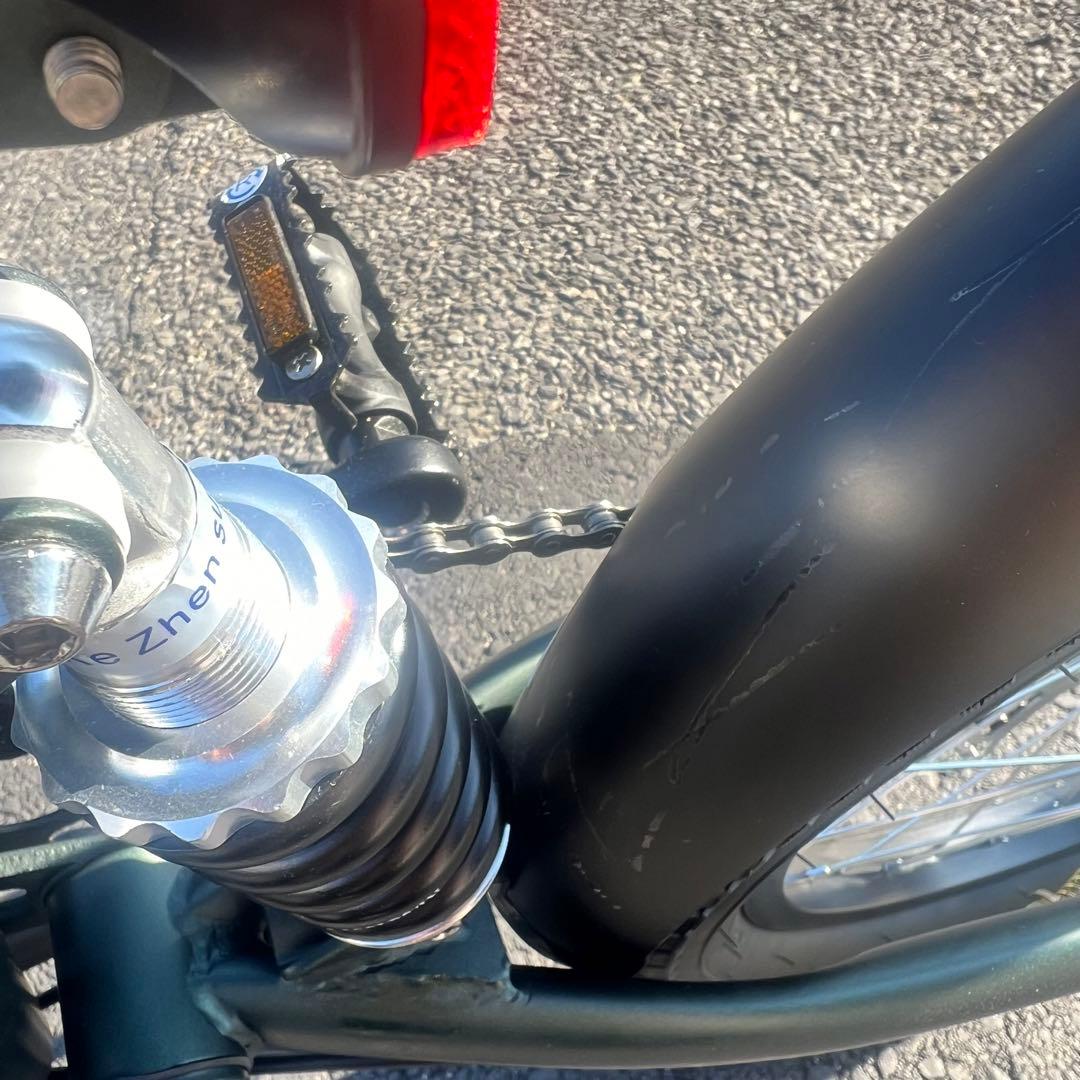 MYPALLAS 20インチ 折りたたみ自転車　アーミーグリーン　6段ギア