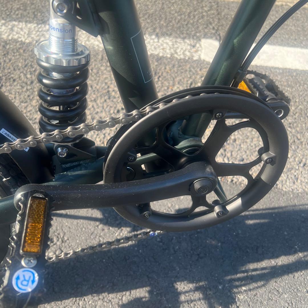 MYPALLAS 20インチ 折りたたみ自転車　アーミーグリーン　6段ギア