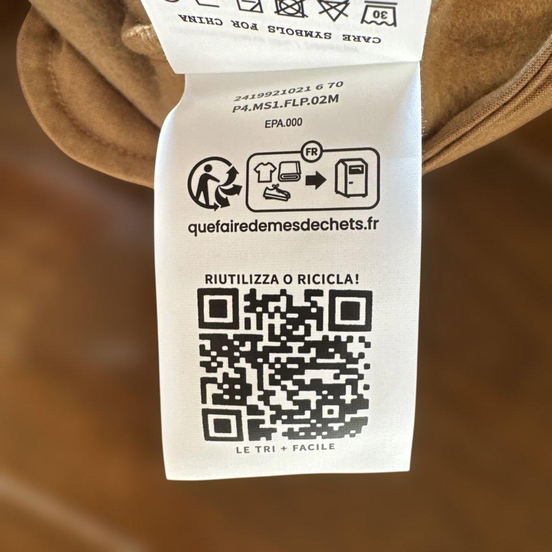 新品未使用　S MaxMara裏起毛ロングパーカー／ハニーベージュ／S