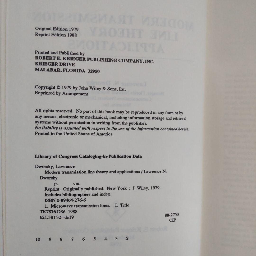 洋書 Modern Transmission Line Theory and