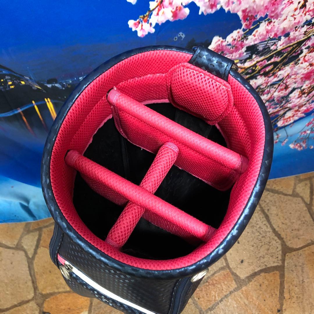 寶BV-1112 adidas アディダス キャディバッグ ネイビー/ピンク