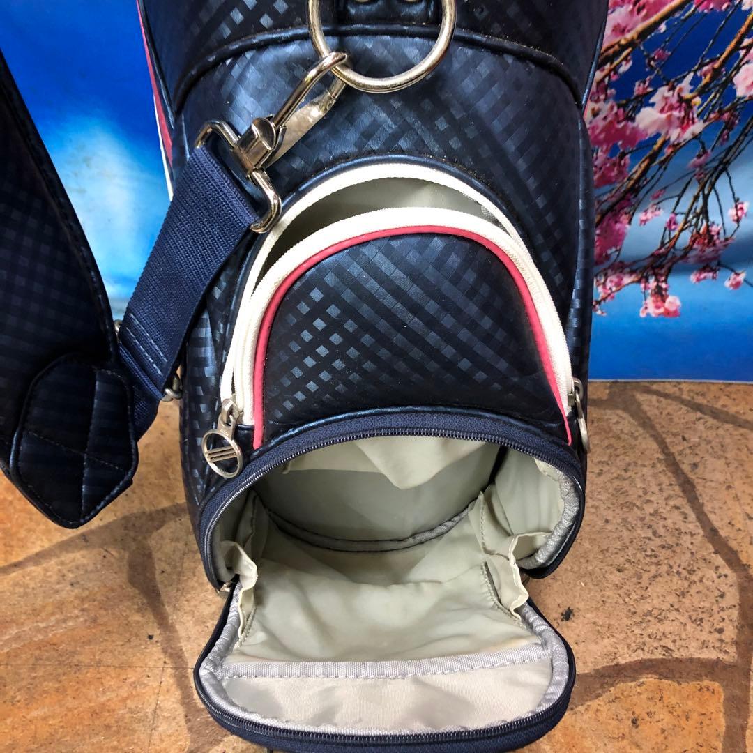 寶BV-1112 adidas アディダス キャディバッグ ネイビー/ピンク