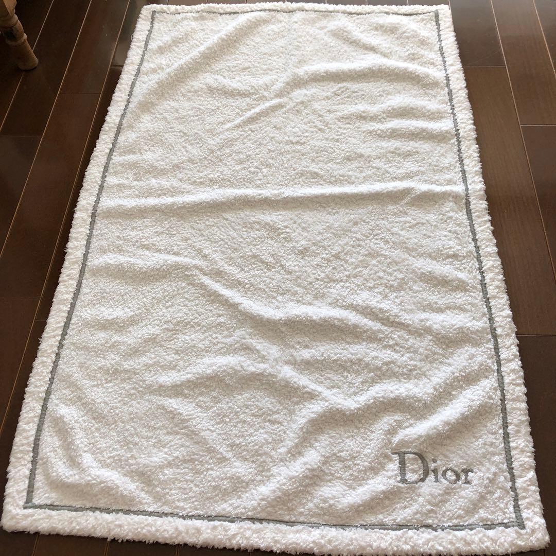used クリスチャンディオール　フランス製　Dior刺繍　タオル(バスマット)