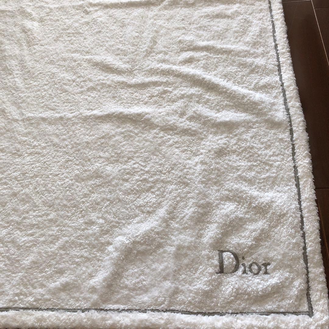 used クリスチャンディオール　フランス製　Dior刺繍　タオル(バスマット)