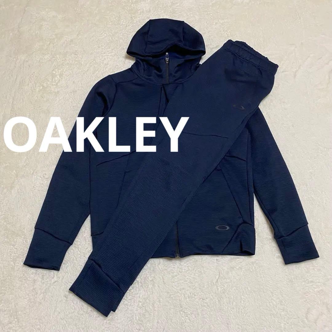 オークリー JPN Mサイズ 高機能 スウェット セットアップ 濃紺 ネイビー