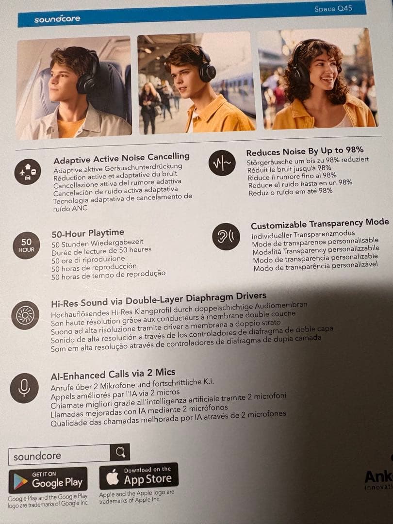 アンカーヘッドホンスペースq45