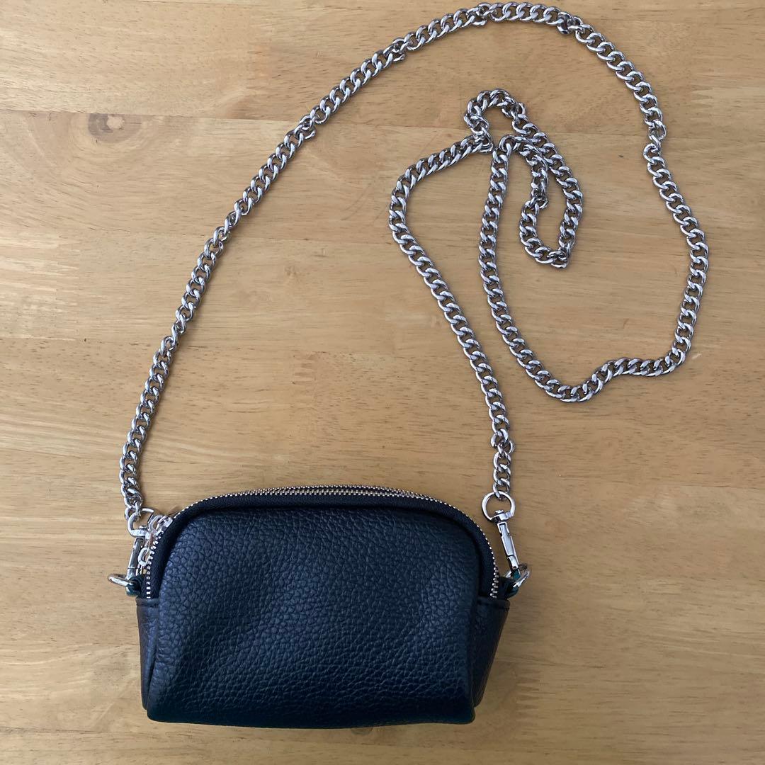 AULENTTI chain Micro bag ブラック オウレンティ
