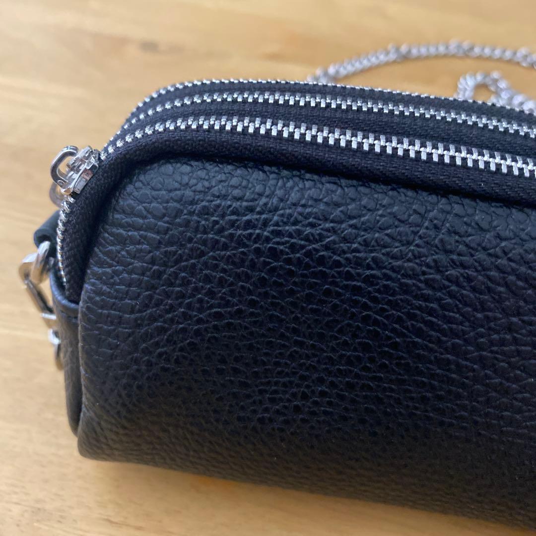 AULENTTI chain Micro bag ブラック オウレンティ