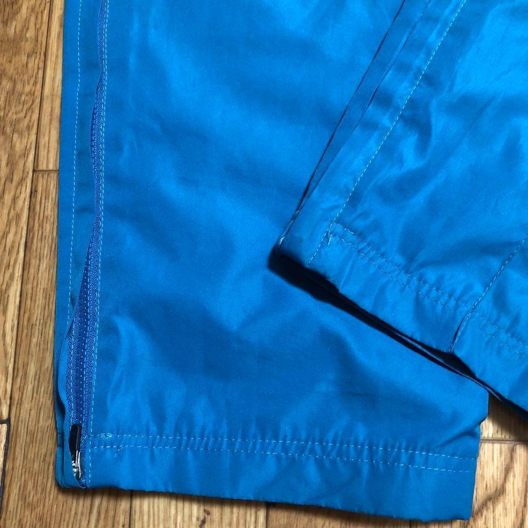 〜80s デサント adidas ウインドブレーカー セットアップ 白 孔雀青