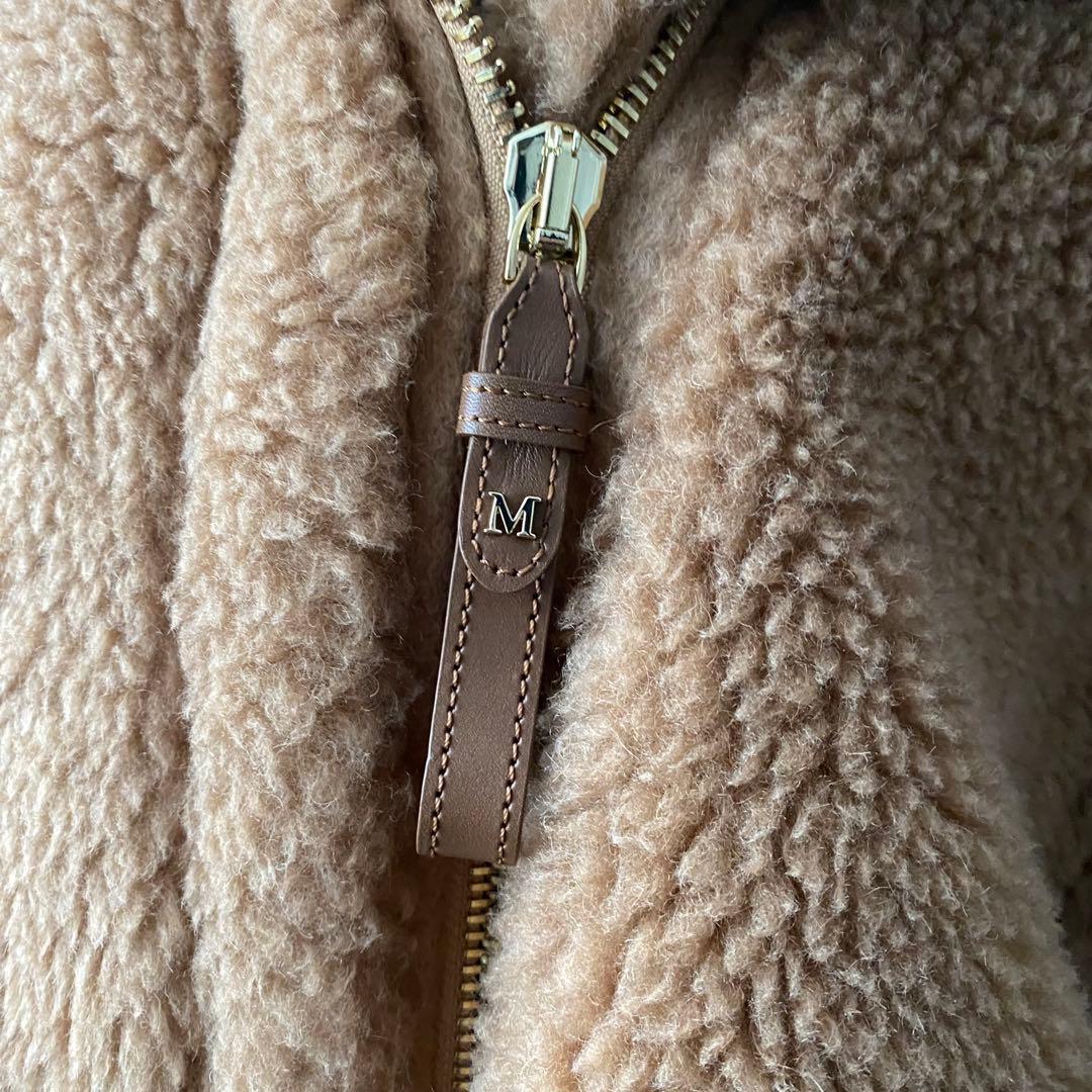 【未使用級】 マックスマーラ TEBE テディベア ケープ ポンチョ キャメル