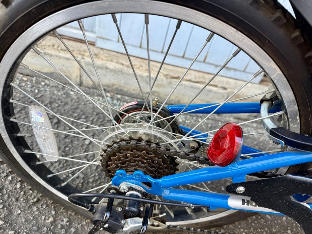 HUMMER 子供用自転車 20インチ 6速 青×黄色 中古