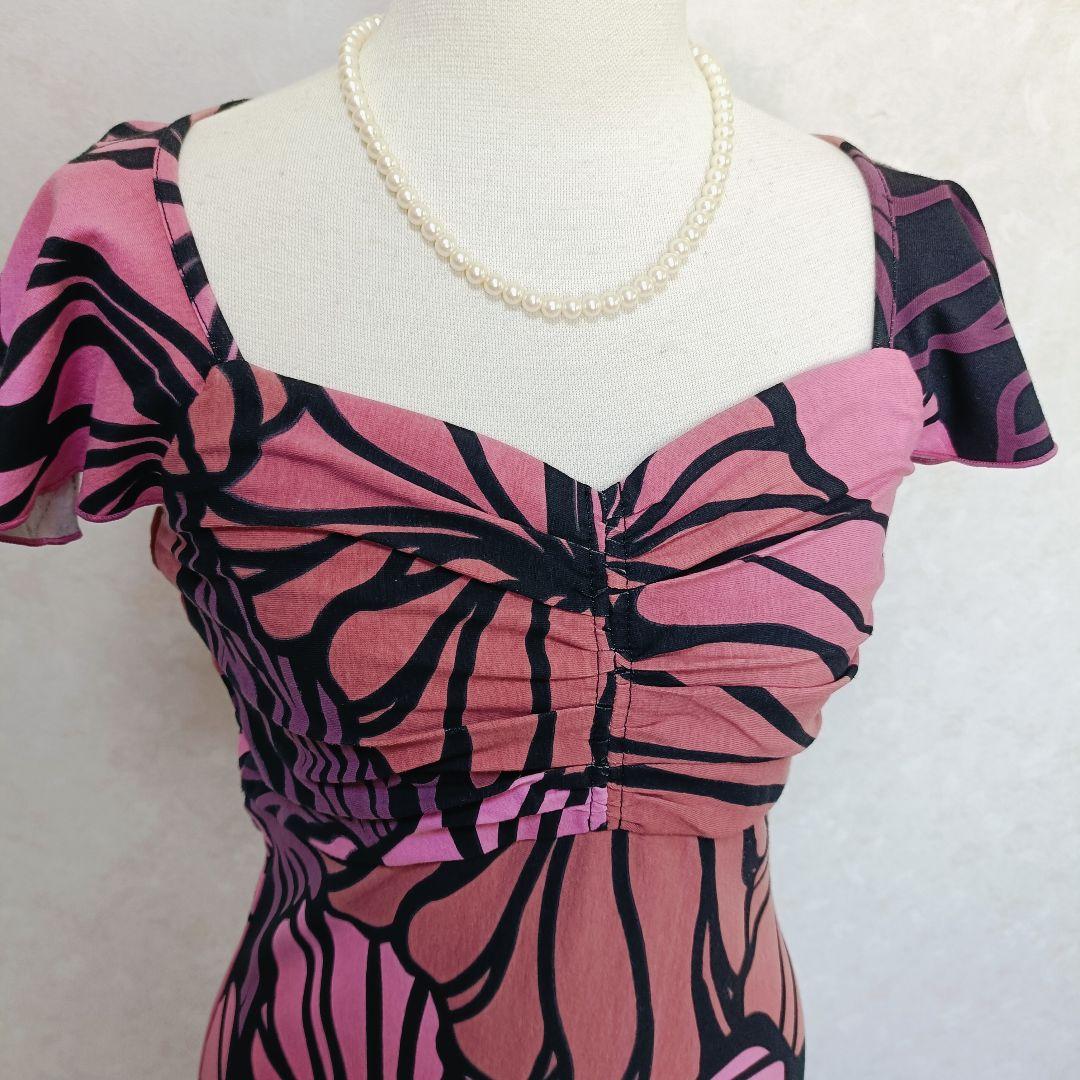 Hugs and Honis ハグホニ ハワイアン フラワープリントドレス M