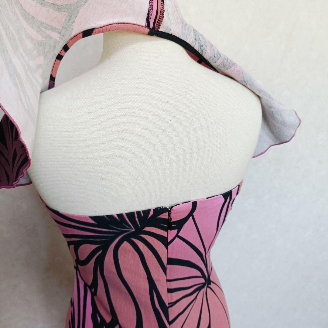 Hugs and Honis ハグホニ ハワイアン フラワープリントドレス M