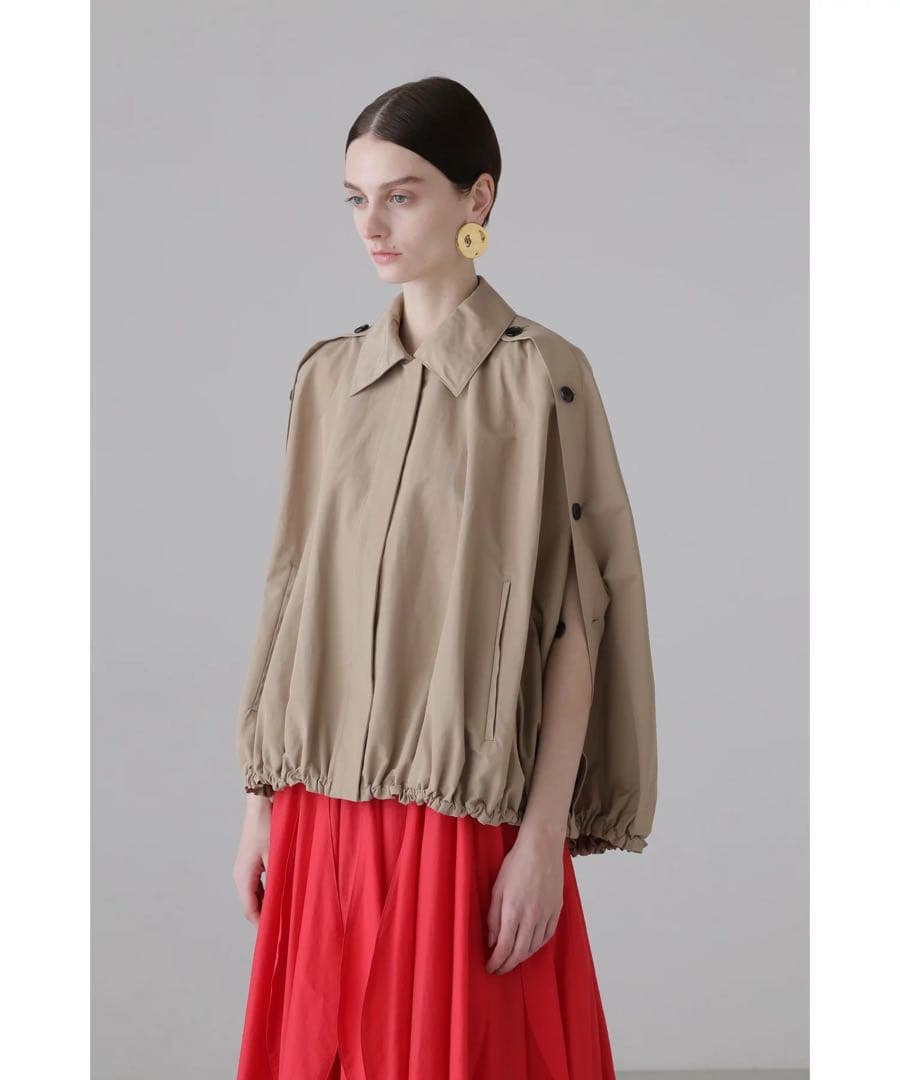 ADORE ブライトグログランジャケット　ベージュ　38