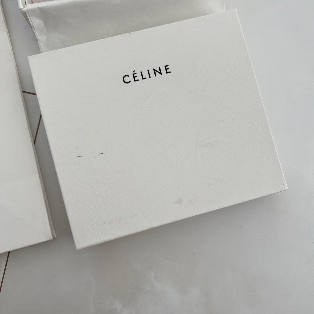 CELINE セリーヌ　キーケース　希少　旧ロゴ　フィービー　バイカラー