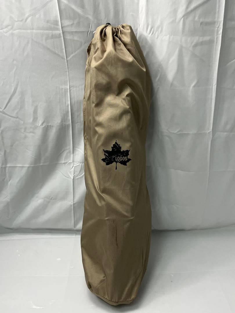 LOGOS アウトドアチェア ベージュ ヘッドレスト付き