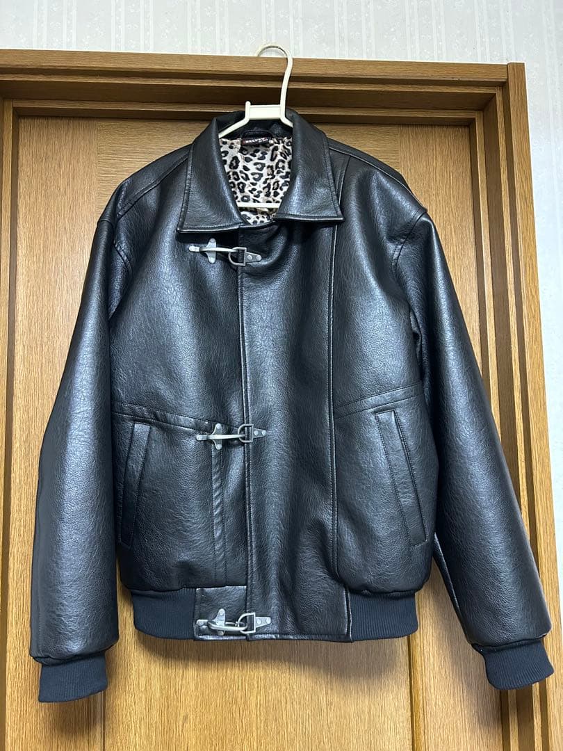 せぱてぃ Belvet レザー ファイヤーマンジャケット