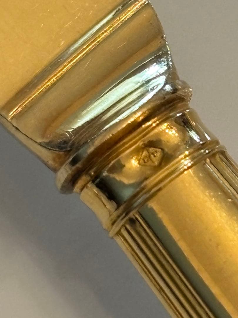 フランス ピュイフォルカ／純銀 ヴェルメイユ／ナイフ＆フォーク １セット（A）