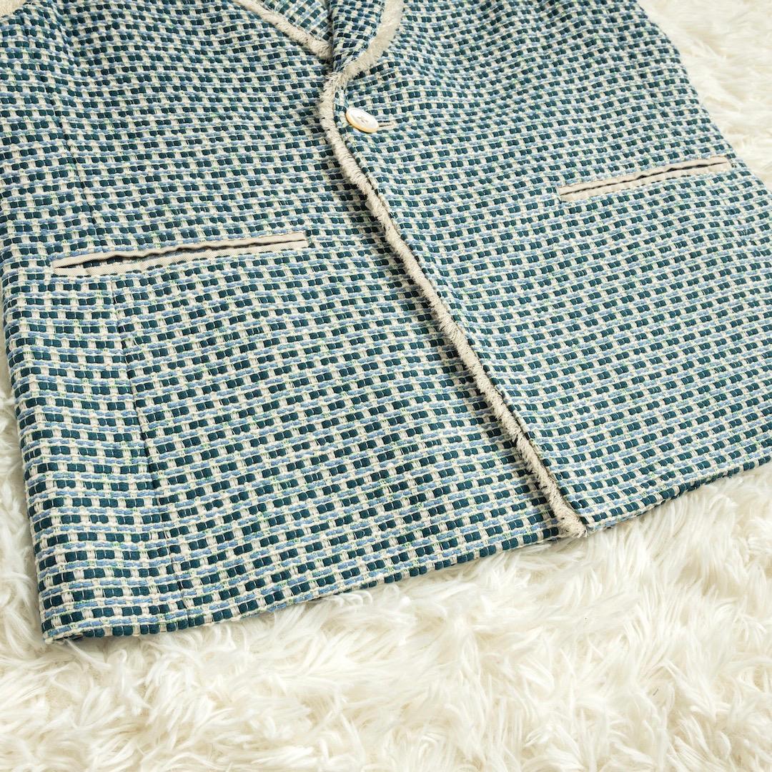 未使用 MACPHEE 24SS マリンツイード ラペルカラージレ ベスト