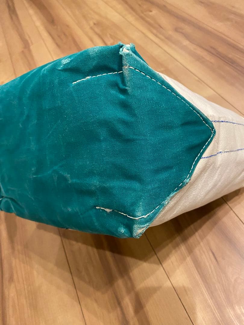 80s エルエルビーン　トートバッグ　2色タグ　グリーン　M 襤褸