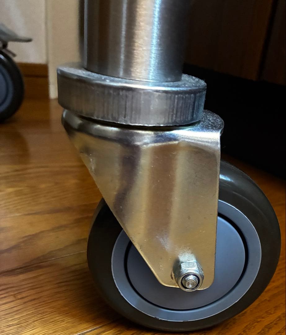 【今だけセール】ステンレス作業台キャスター750×600×800 板厚1.2mm