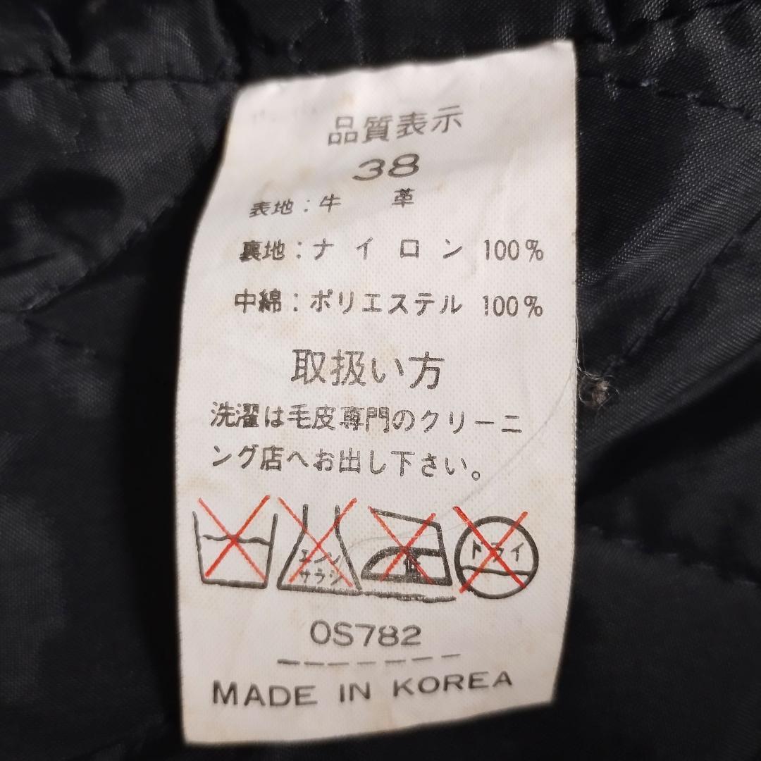 90s ★本革★ カウレザー ダブルライダースジャケット ヴィンテージ