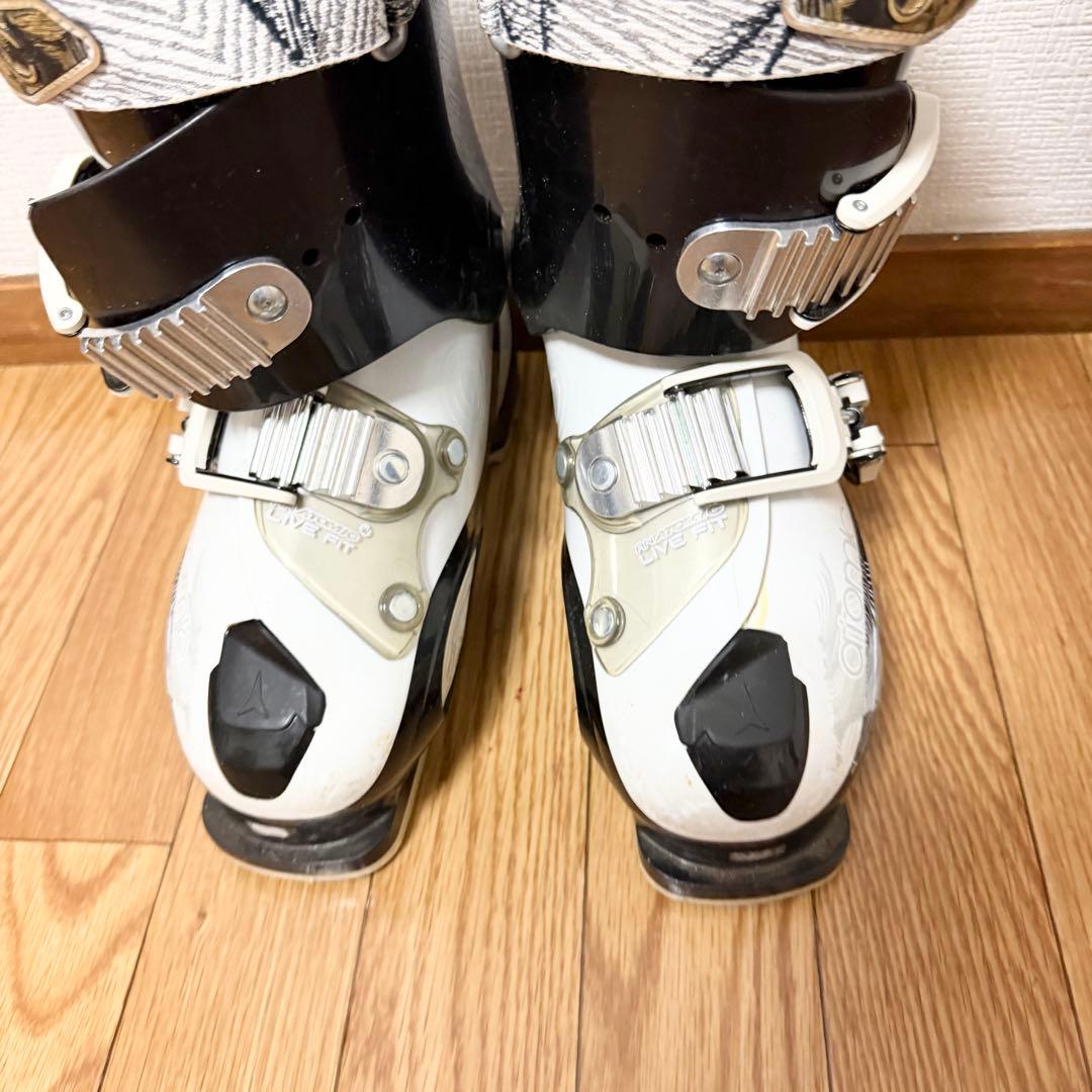 ■アトミック140cm ■スキーセット■板140 靴23-23.5/ストック