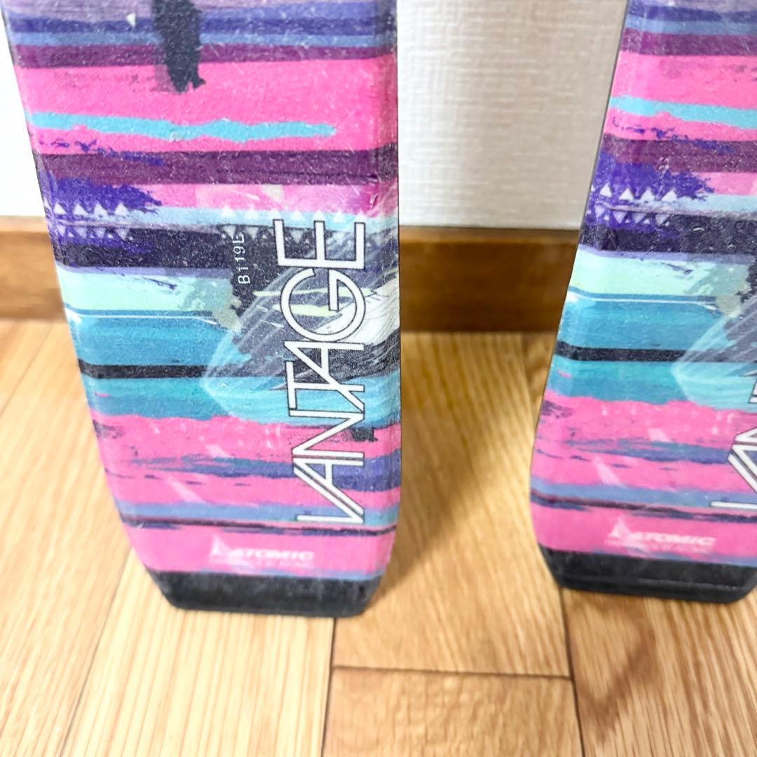 ■アトミック140cm ■スキーセット■板140 靴23-23.5/ストック