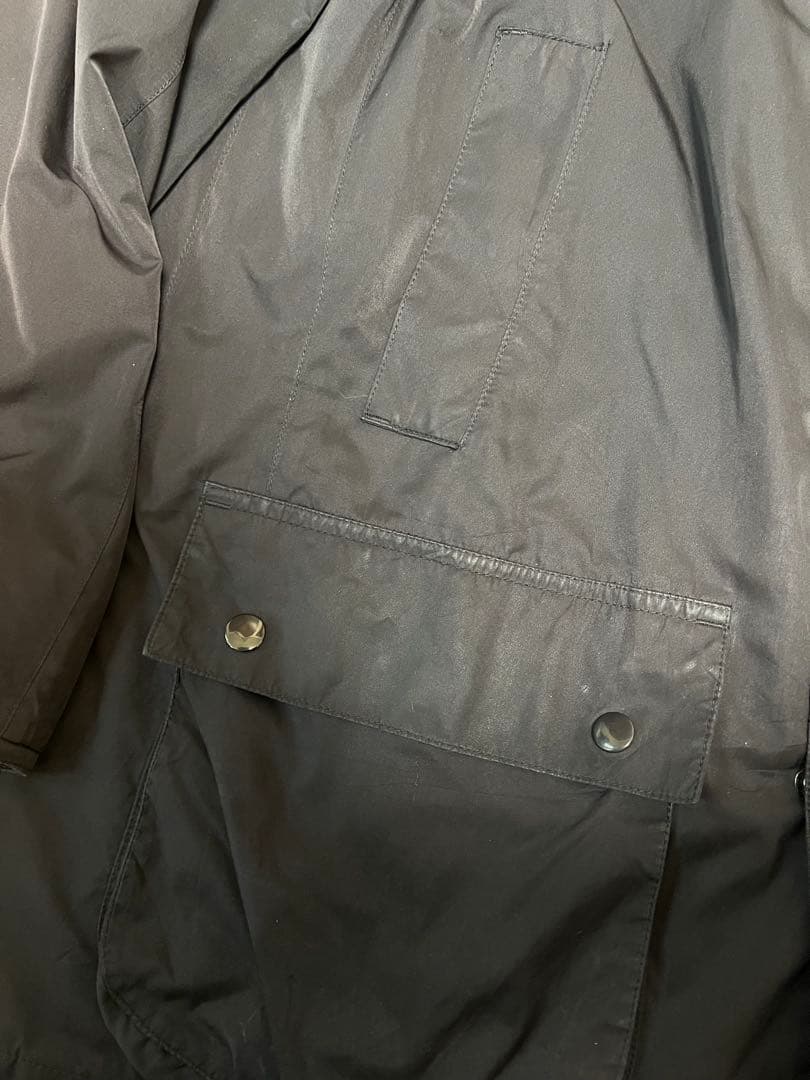 Barbour バブアー ナイロンジャケット L 紺 リペア済 ビデイル型