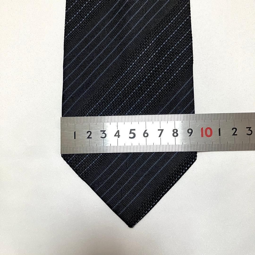 良品 GUCCI グッチ ネクタイ G柄 ジャガード シルク100% ブラック