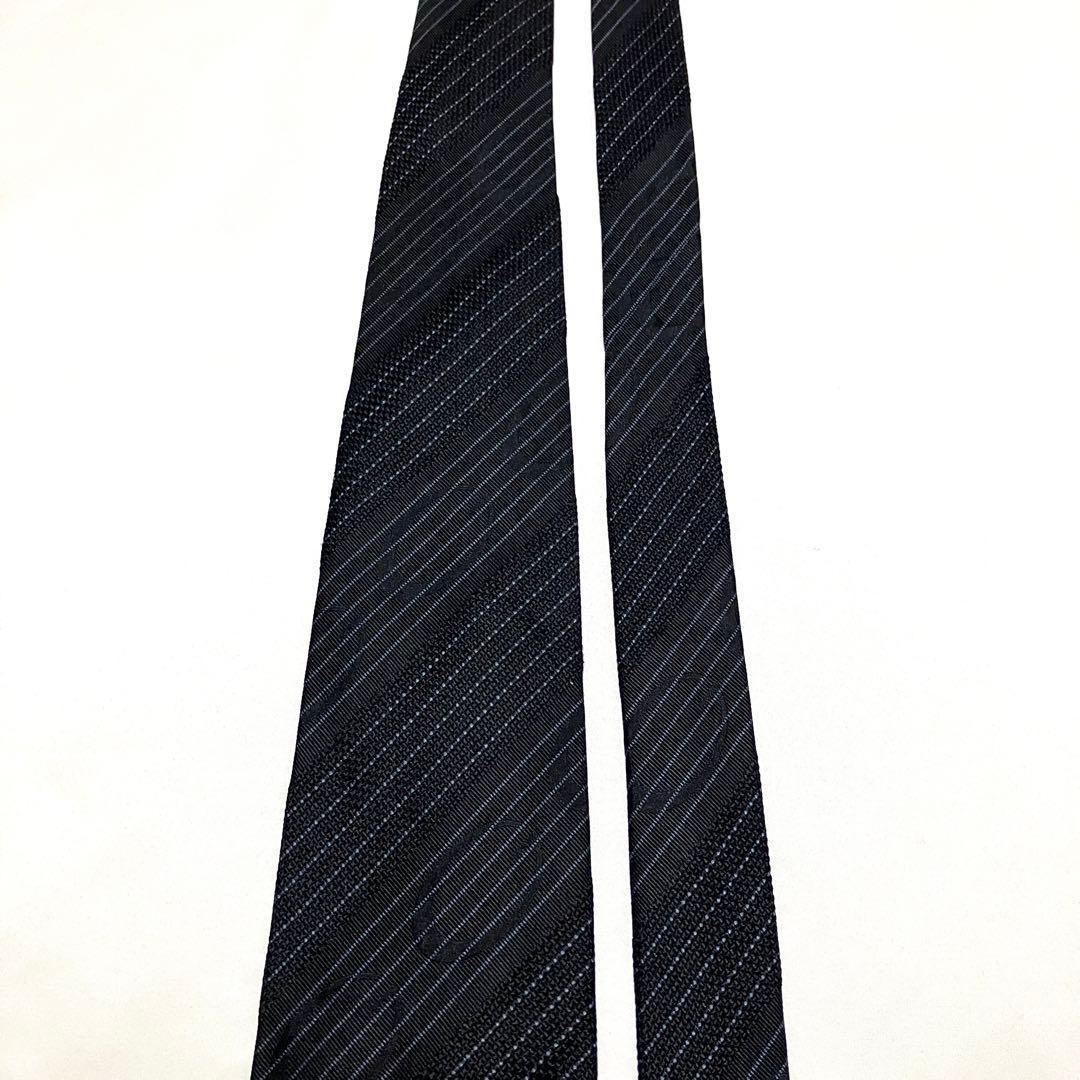 良品 GUCCI グッチ ネクタイ G柄 ジャガード シルク100% ブラック