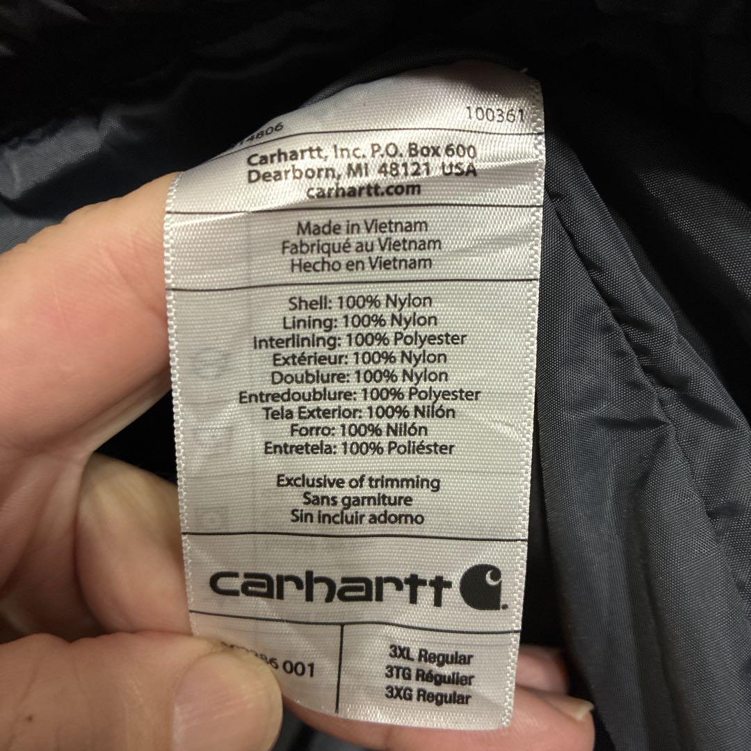 超人気❗️カーハート　ワンポイントロゴベスト　3XL 90s刺繍古着希少レアダウン