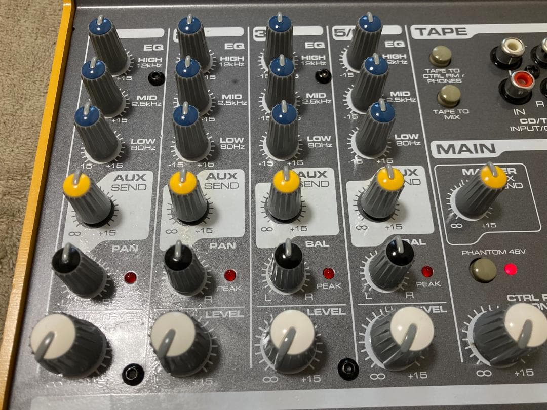 【美品】TAPCO MIX60 アナログミキサー6チャンネルのアナログミキサー