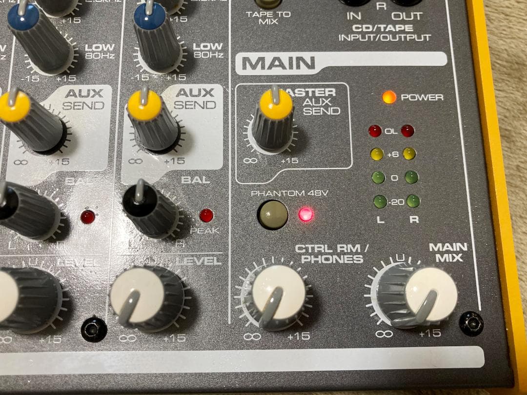 【美品】TAPCO MIX60 アナログミキサー6チャンネルのアナログミキサー