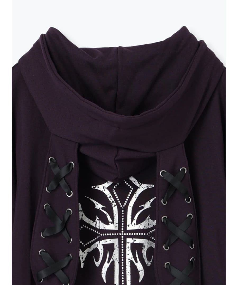 NOEMIE　ノエミー　2WAYうさ耳ユニセックスZIP裏毛パーカー　紫　新品