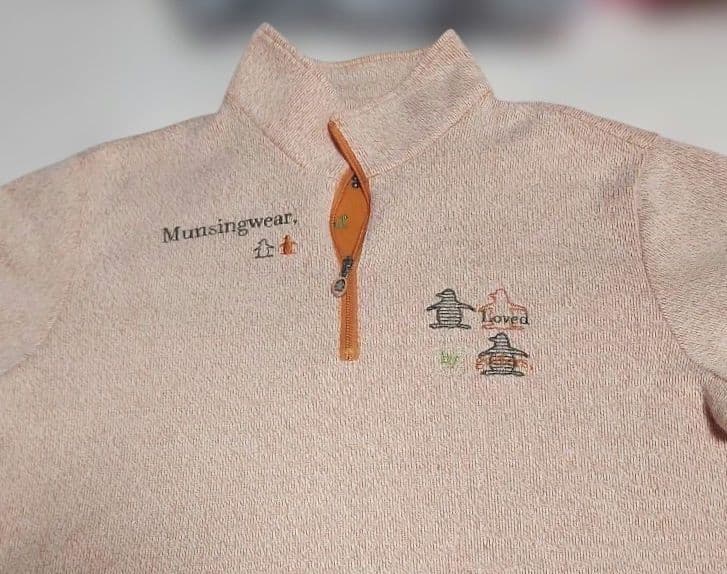 ゴルフウェア Munsingwear オレンジ トレーナー