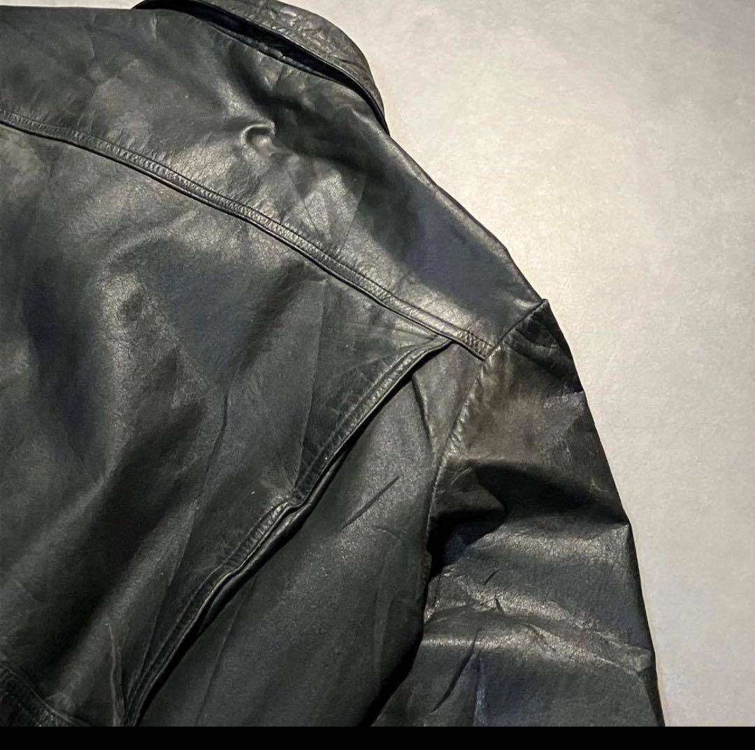 80s MCGREGOR A-2 レザージャケット　革ジャン　短丈