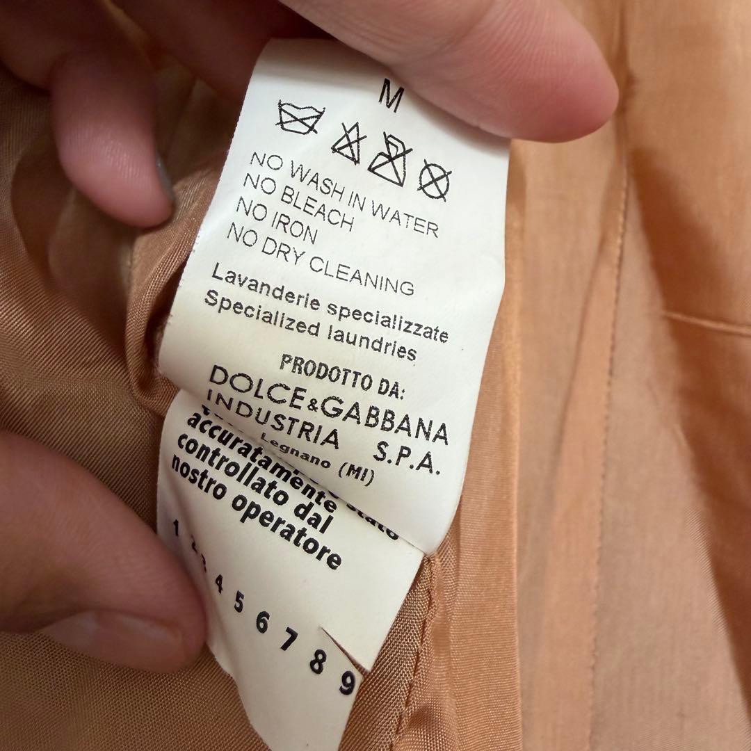 DOLCE&GABBAN パッチワーク　レザージャケット　レザーシャツ　48 M