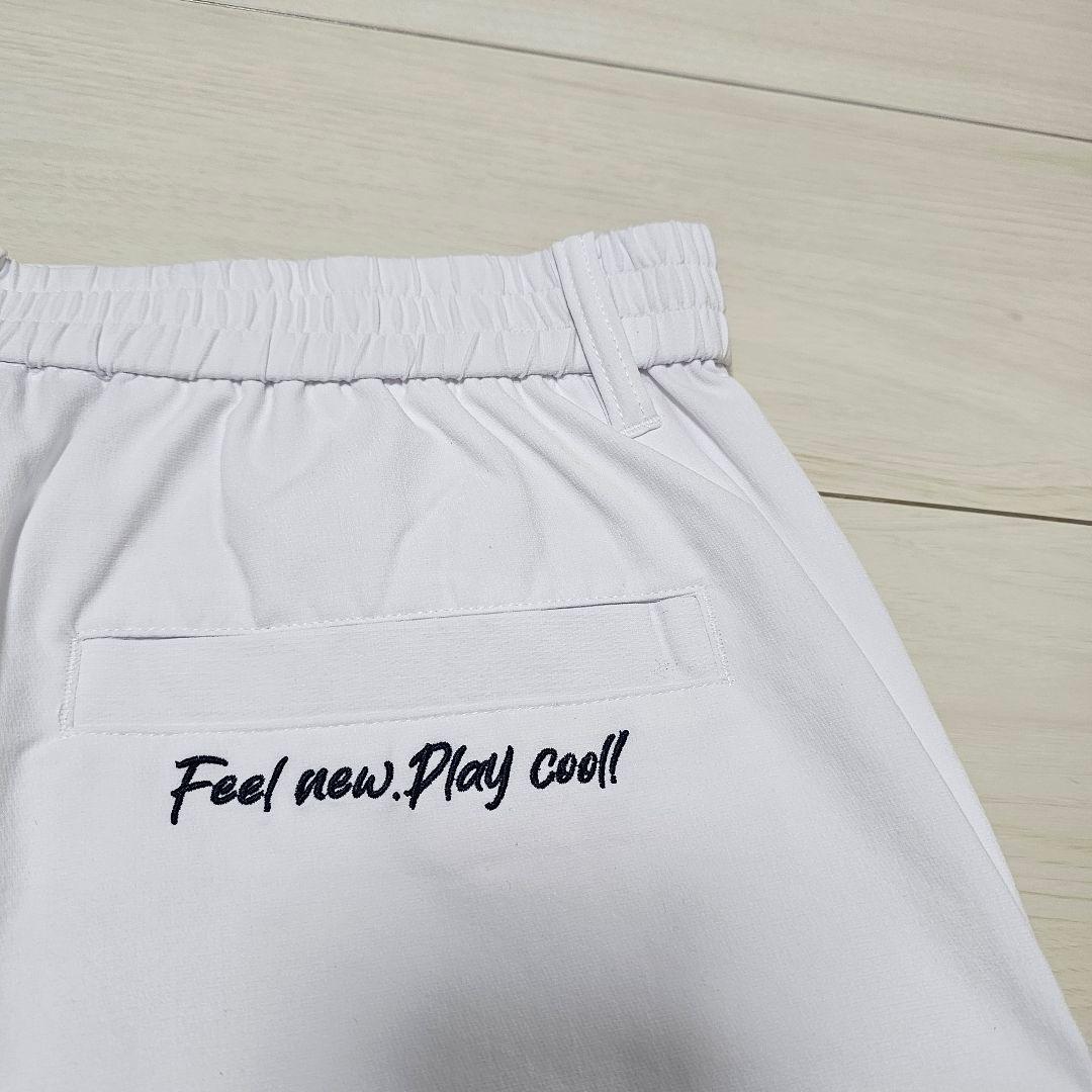 ゆったりLLサイズ❤新品 PING 黒シャツ 白パンツ 上下セット セットアップ