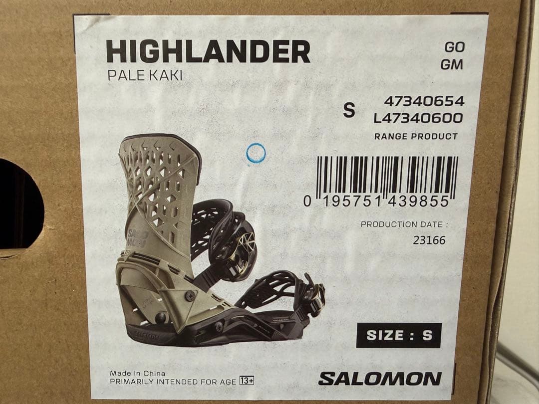 SALOMON HIGHLANDER バインディング 23-24 Ｓサイズ