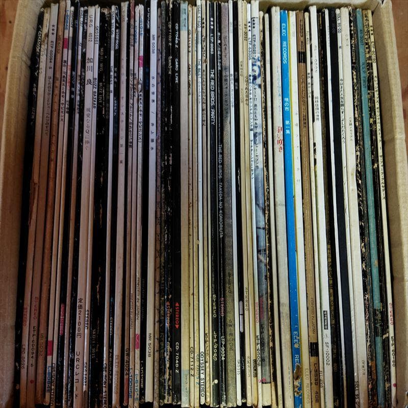 日本のフォーク【57枚】TF0514-39 レコード　箱売り　大量　まとめ売り