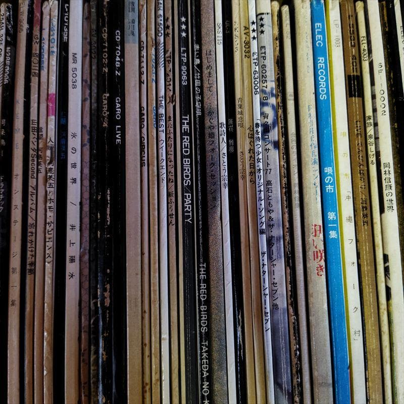 日本のフォーク【57枚】TF0514-39 レコード　箱売り　大量　まとめ売り