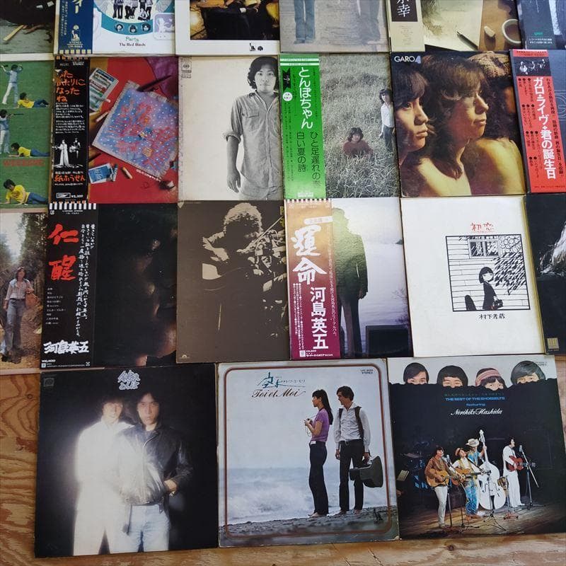 日本のフォーク【57枚】TF0514-39 レコード　箱売り　大量　まとめ売り