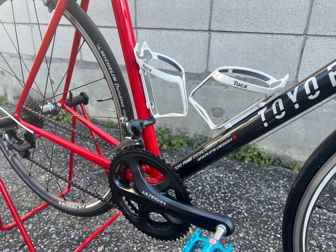 美品 TOYO 日本製 ロード クロモリカーボン シマノULTEGRA 20速