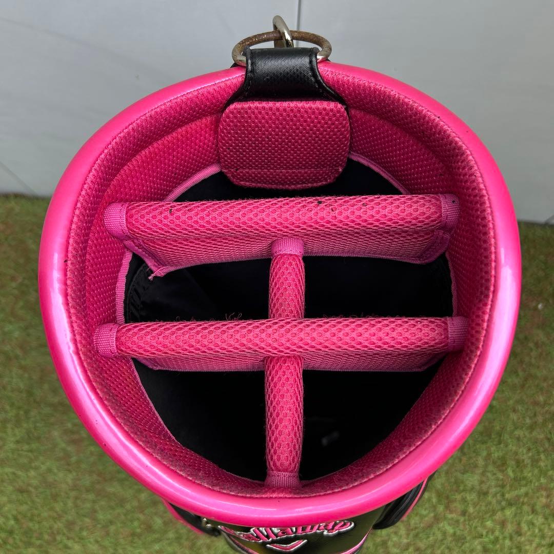 Callaway レディース キャディーバッグ ゴルフバッグ ブラック ピンク