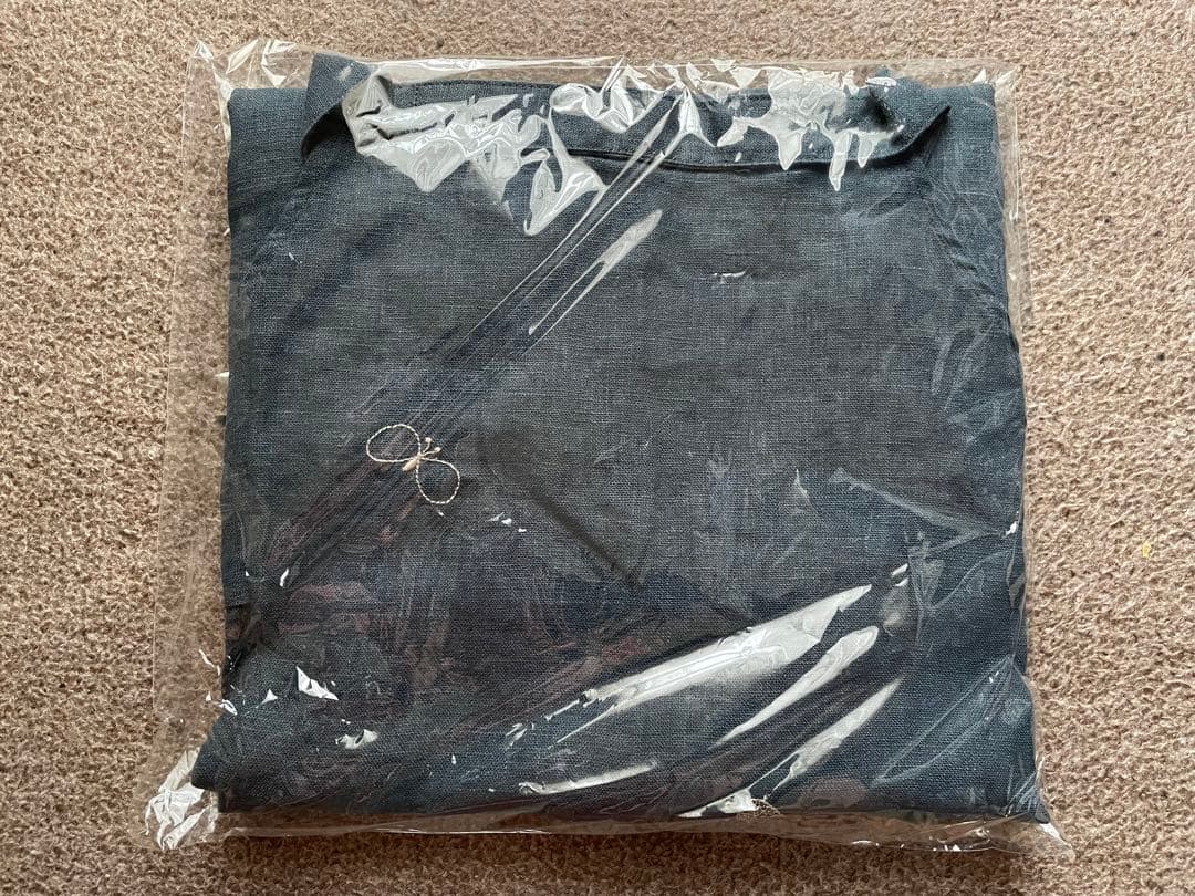 ☆未使用品☆ ミナペルホネン ちょうちょ エプロン リネン 麻 choucho