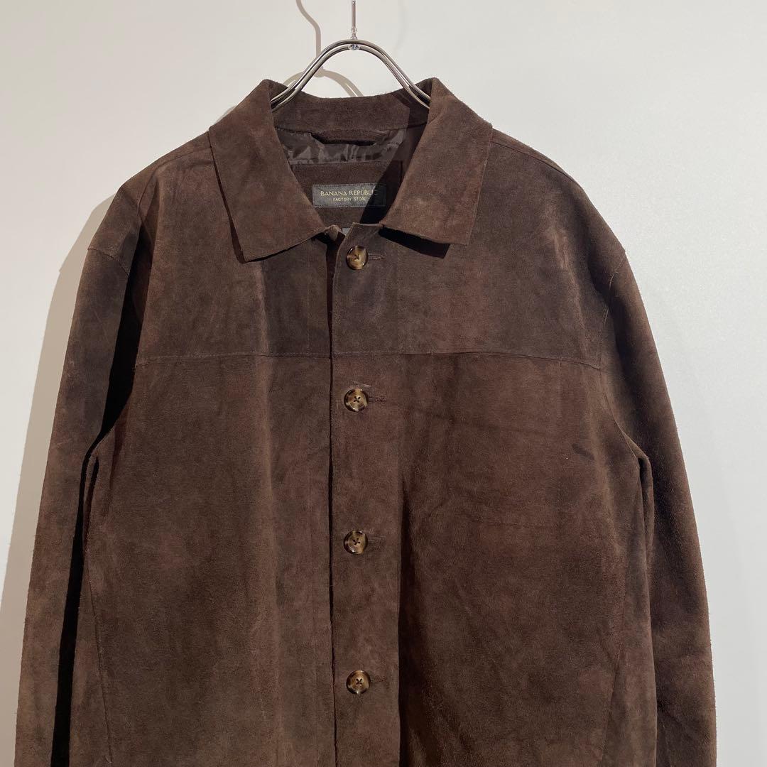 k*］様 00s banana republic バナリパ　スウェードレザージャ