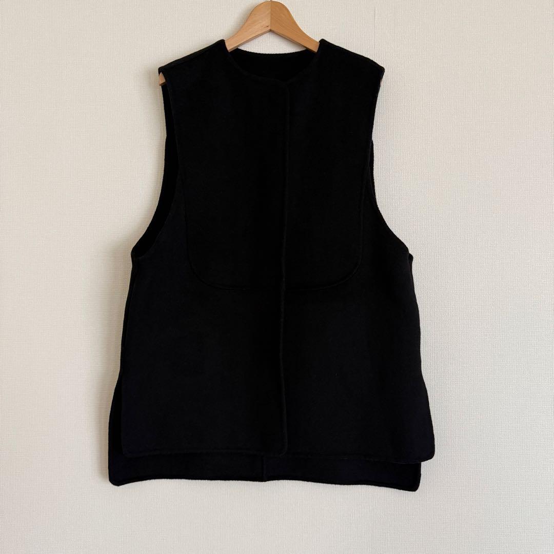 【美品】machatt リバーウールベスト ブラック