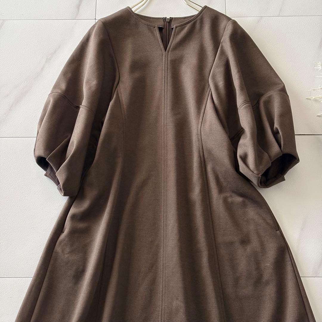 No.3-120/新品未使用/ANAYI/パフスリーブロングワンピース/春夏/