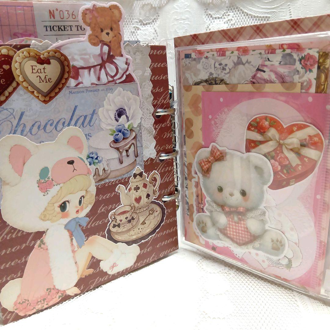 おすそ分けファイル♡ガール 紙もの イチゴとチョコのコラージュ